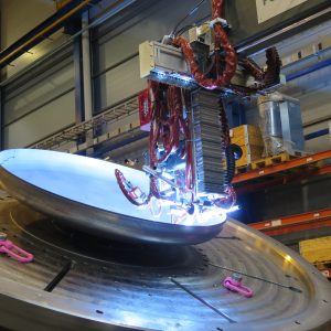 PEMA Positioner, Dish end cladding and welding