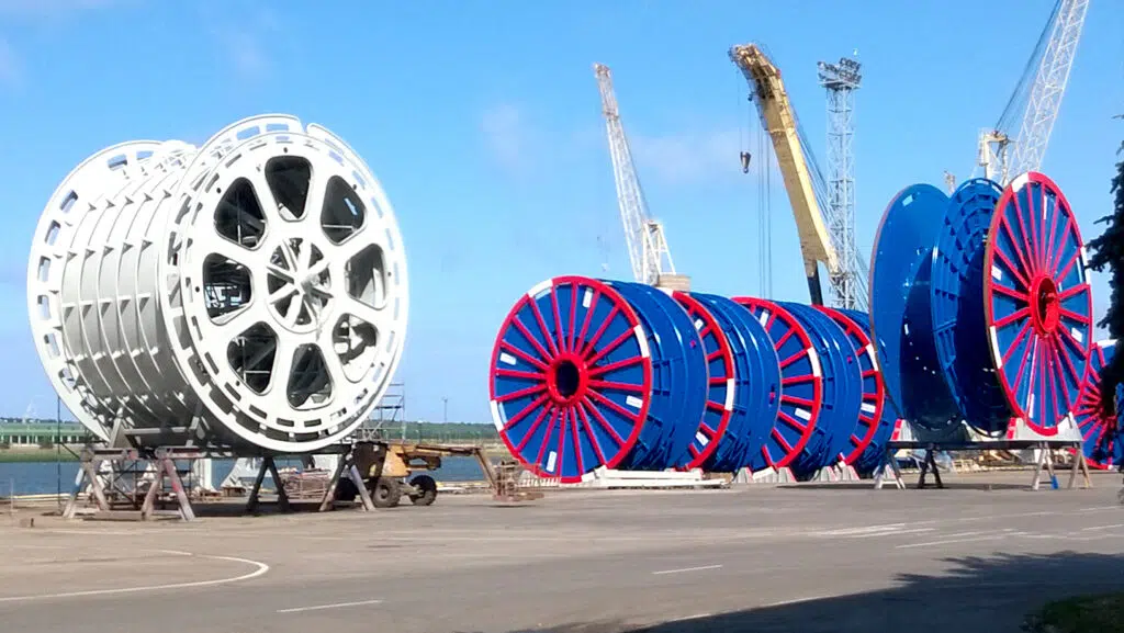 Western Constructions, Klaipeda Lithuania manufacturing reels with PEMA solutions