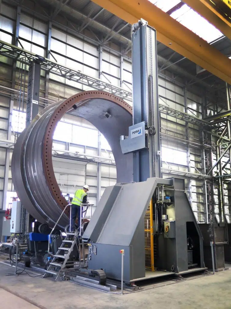 Flange fitting station Pemamek