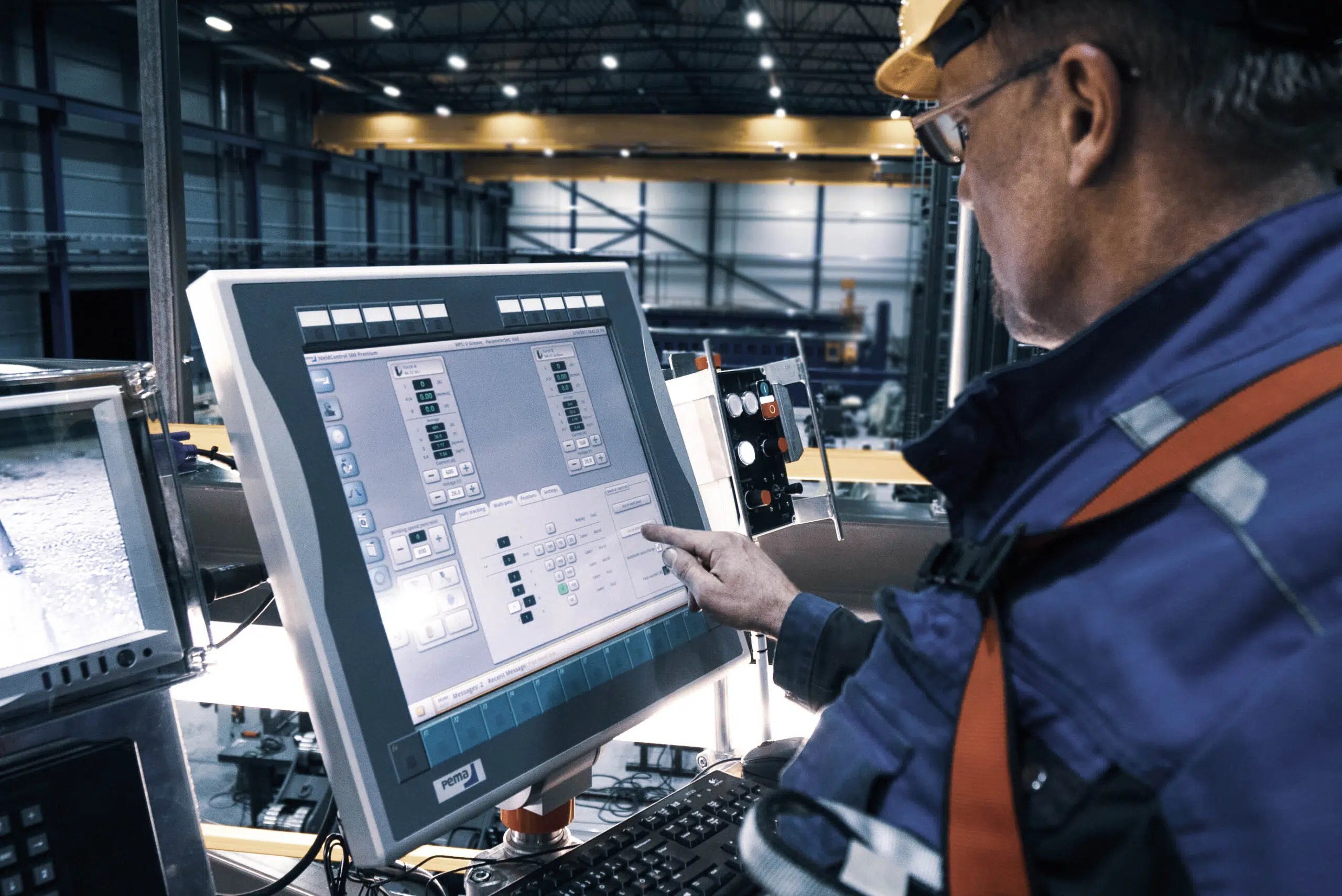 Picture of PEMA software used for programming of welds