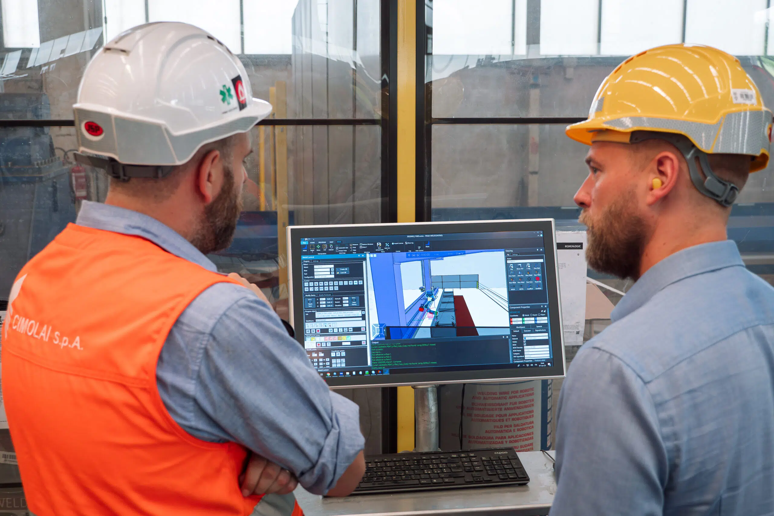 PEMA WeldContol offline software makes programming of the robot station easy and flexible.