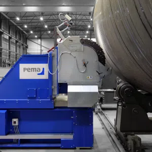 PEMA CM 55 milling machine for circular milling for example wind towers.
