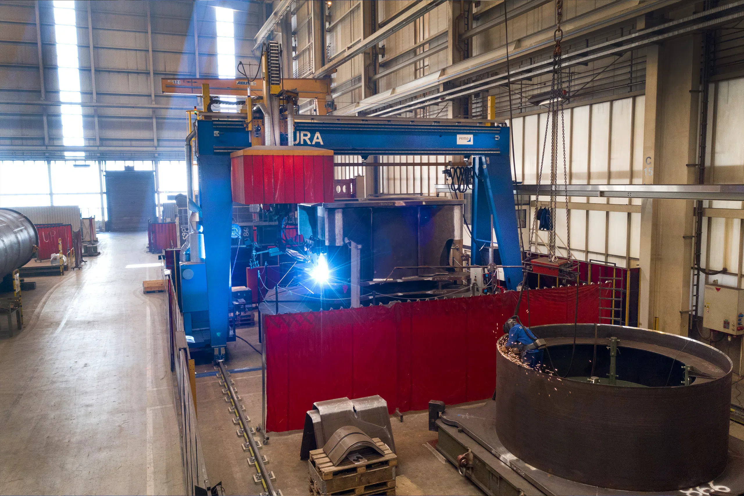 PEMA Robot station at customer Liebherr in Germany
